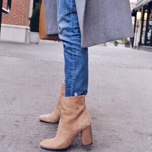 SAM EDELMAN Corra Golden Caramel Suede Ankle Bootie Women's‎ Size 10M EUR 40